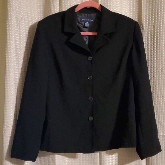 Preston & York black suit jacket 14P - Picture 1 of 5